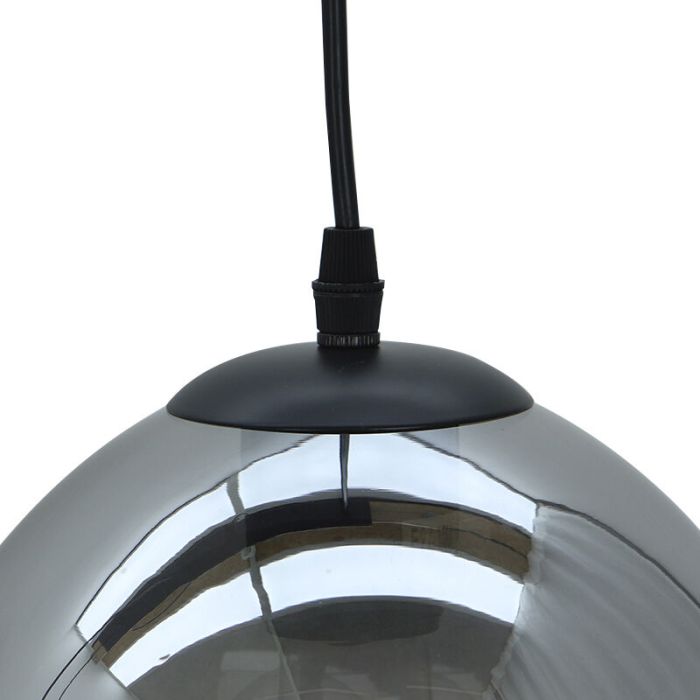Lampada a sospensione grigia design, Semra