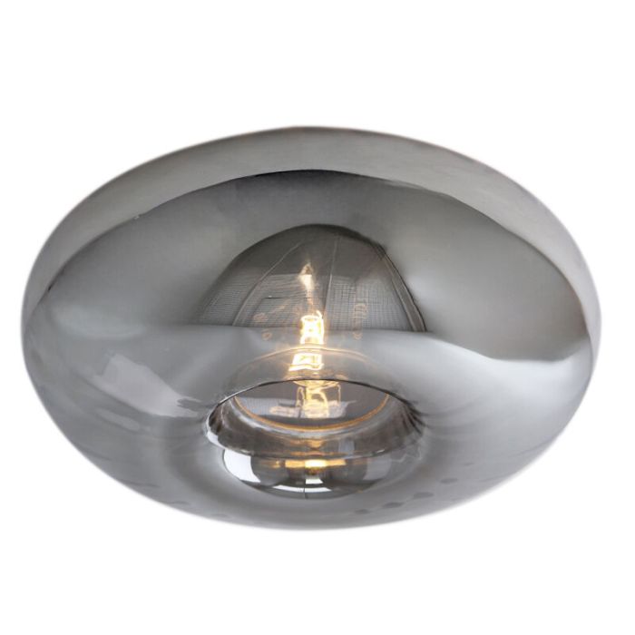 Plafoniera grigia design, Eve