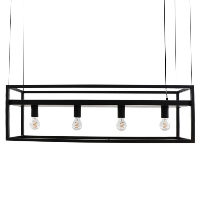 Lampada a sospensione nera industriale, Frama