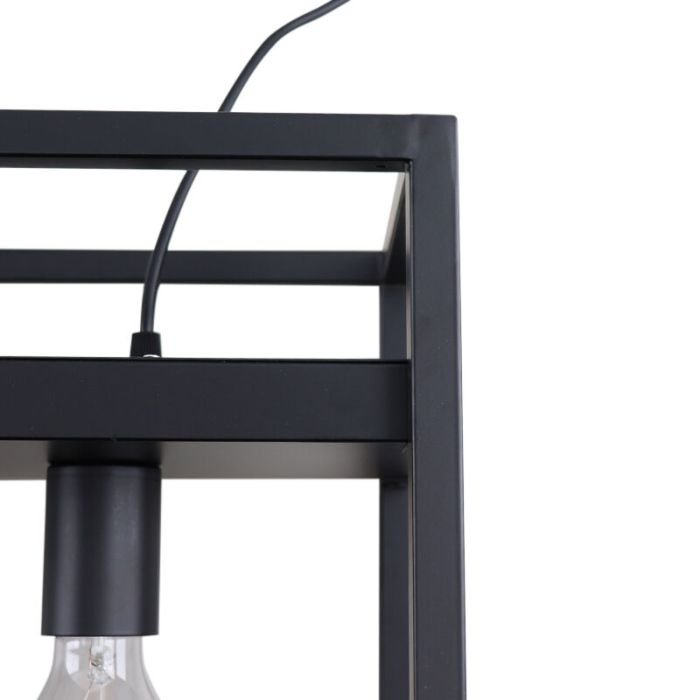 Lampada a sospensione nera industriale, Frama