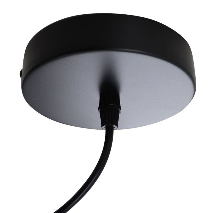 Lampada a sospensione nera industriale, Frama