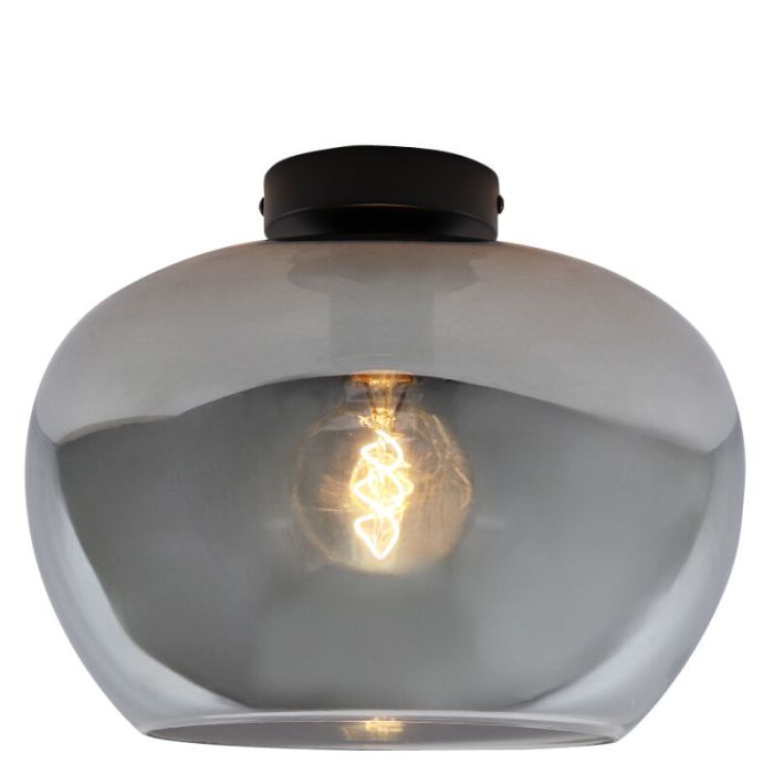 Lampada da soffitto grigia design, Vidro