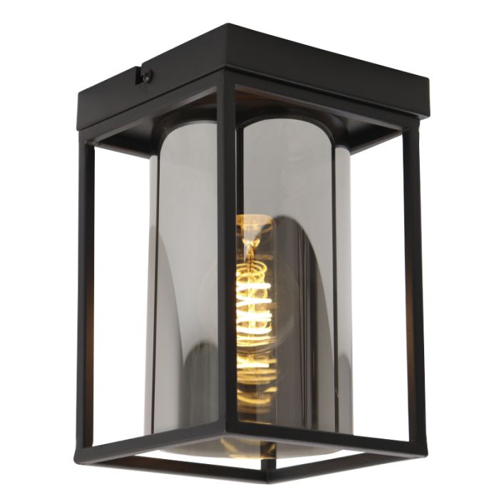 Lampada da soffitto nera moderna, Jessa