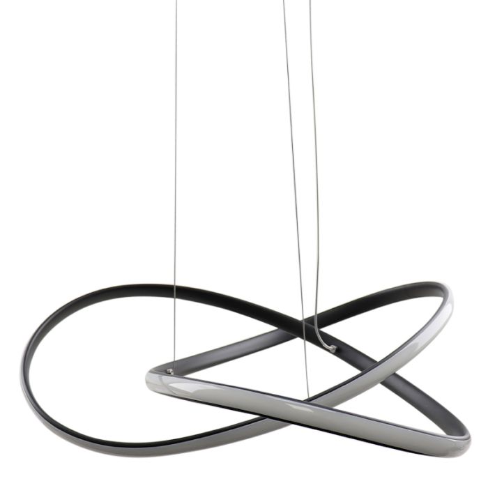 Lampada a sospensione nera design, Tanya, 21W, 2700K LED
