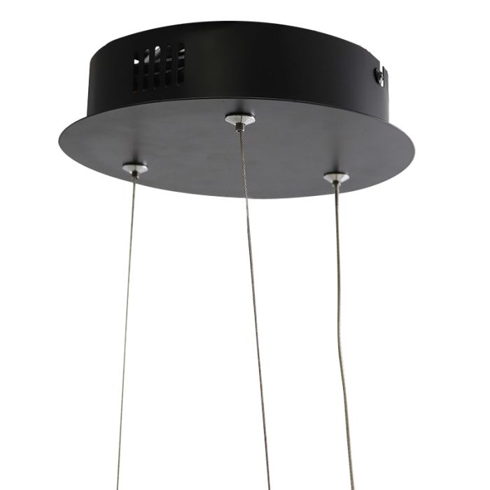 Lampada a sospensione nera design, Tanya, 21W, 2700K LED