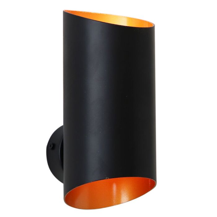 Lampada da parete up down nera moderna, Dillan