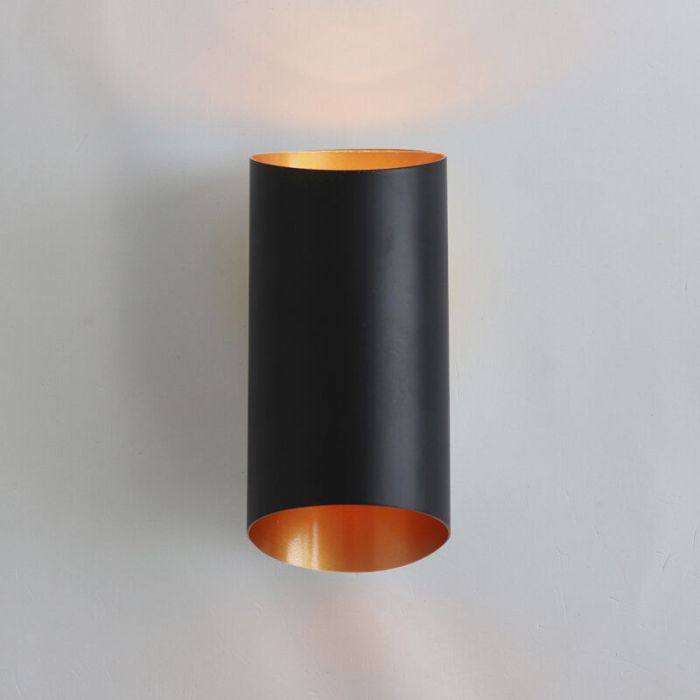 Lampada da parete up down nera moderna, Dillan