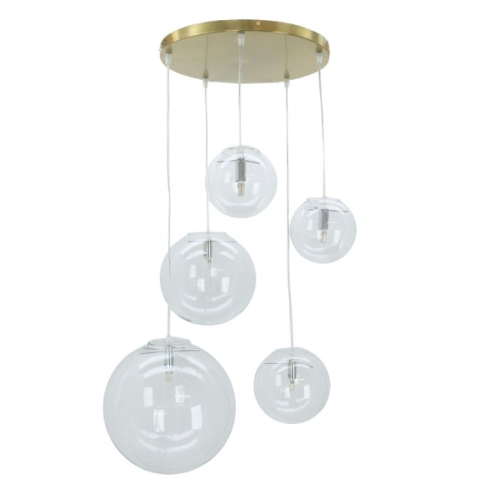 Lampada a sospensione trasparente design, Lissa