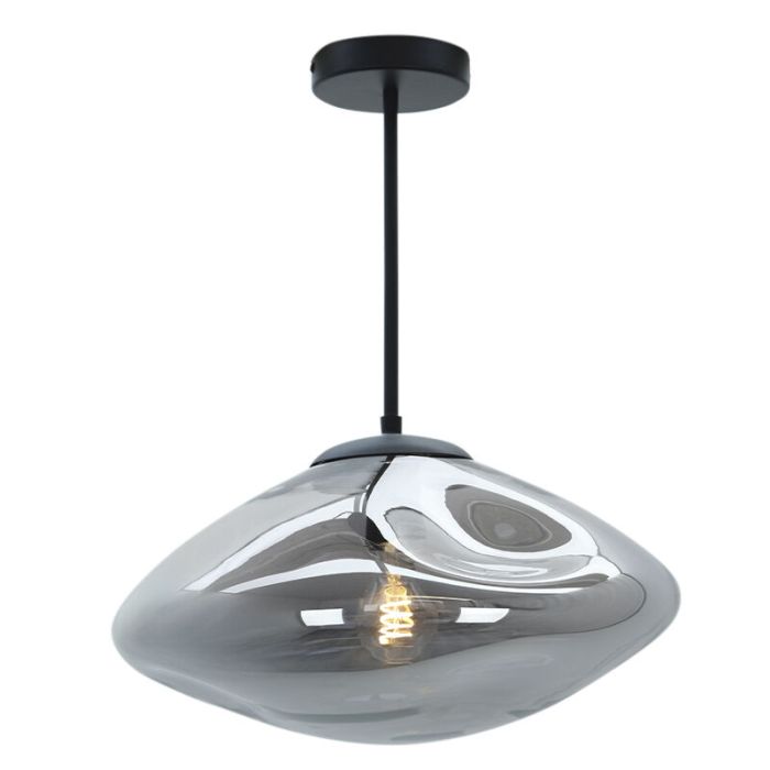 Lampada da soffitto grigia design, Evita