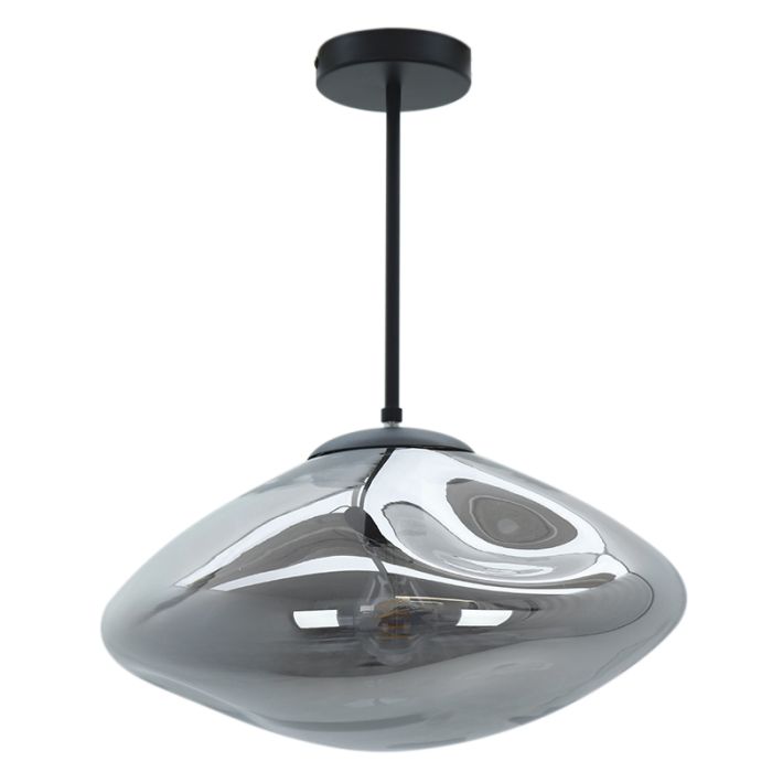 Lampada da soffitto grigia design, Evita