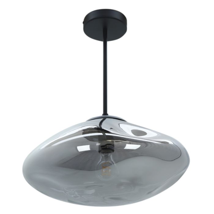 Lampada da soffitto grigia design, Evita