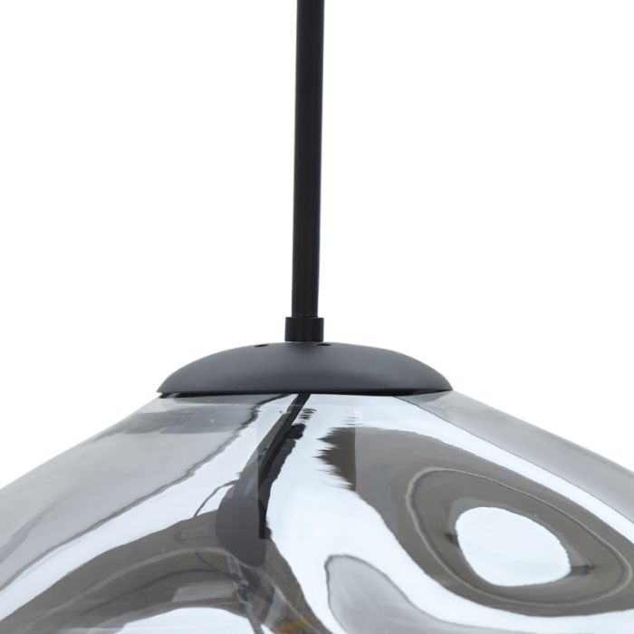 Lampada da soffitto grigia design, Evita