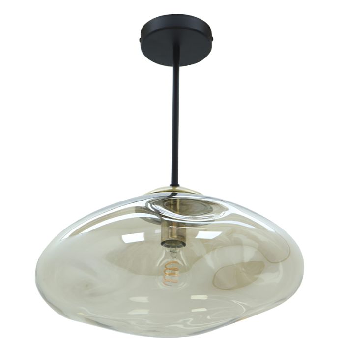 Lampada da soffitto ambrata design, Evita