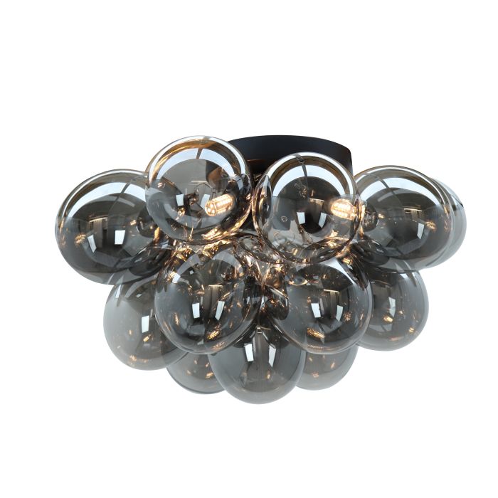 Lampada da soffitto grigia design, Cyril