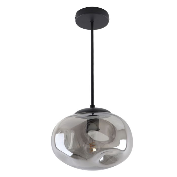 Lampada a sospensione grigia design, Evita