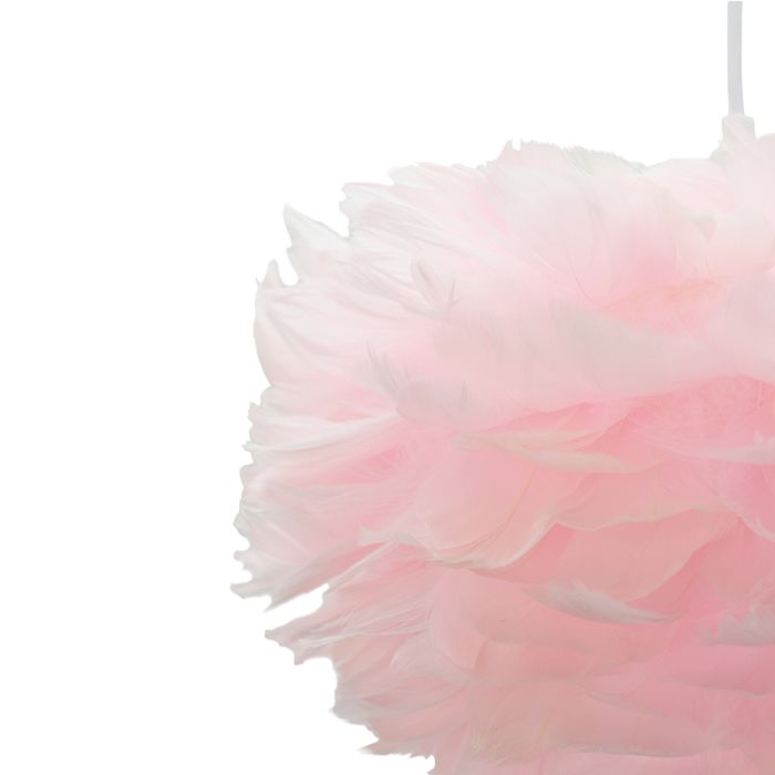 Lampada a sospensione rosa in tessuto, Suzie