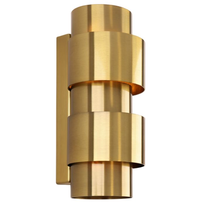 Applique da parete in ottone moderna, Ludo