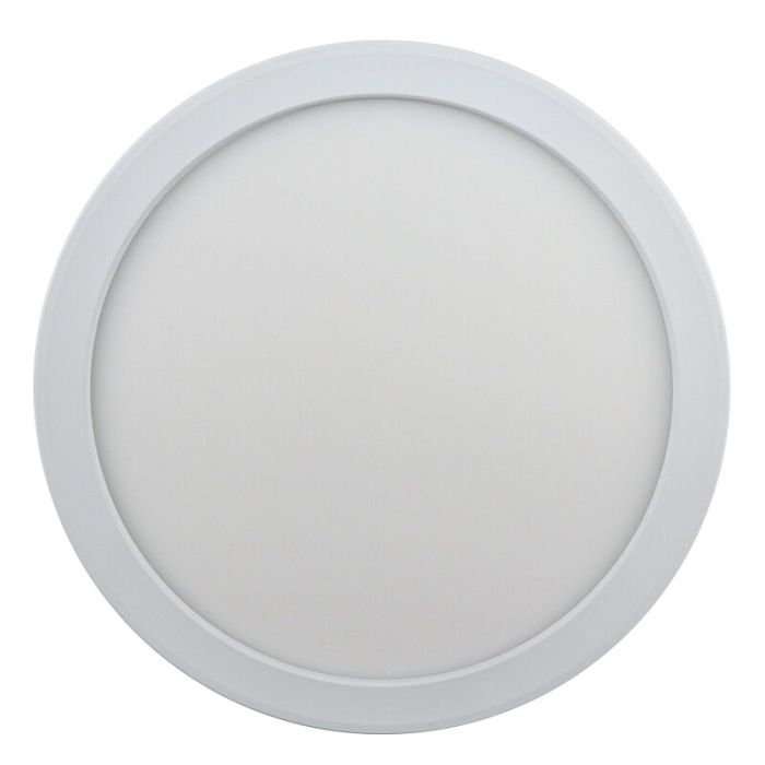 Lampada da soffitto da bagno bianca in plastica, Shivani, 8W, 3000K LED, IP44