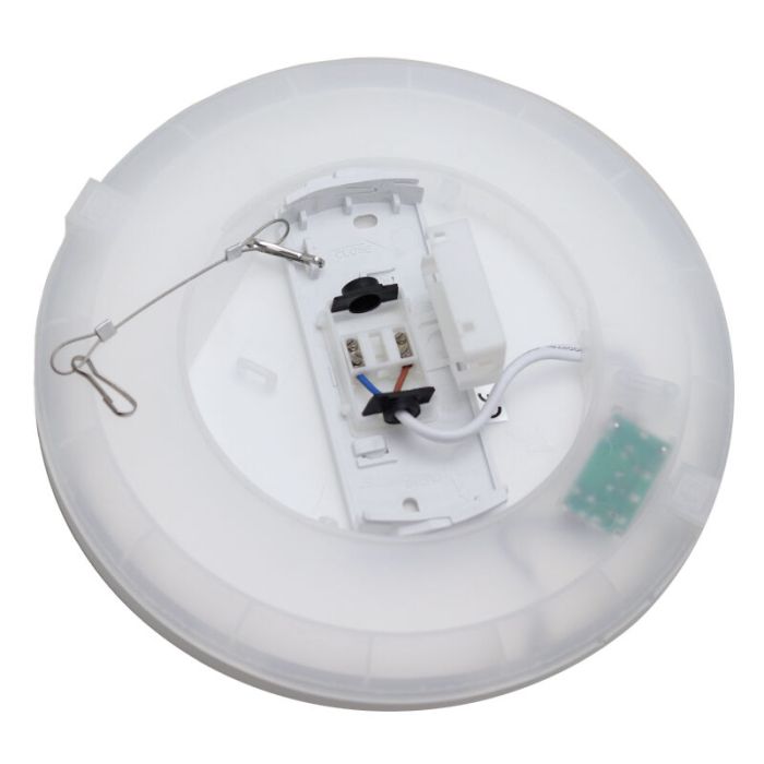 Lampada da soffitto da bagno bianca in plastica, Shivani, 8W, 3000K LED, IP44