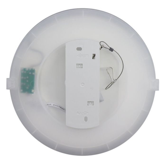 Lampada da soffitto da bagno bianca in plastica, Shivani, 15W, 3000K LED, IP44