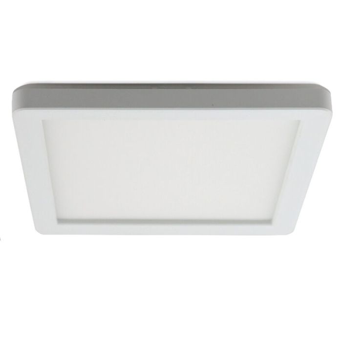Lampada da soffitto da bagno bianca in plastica, Shivani, 15W, 3000K LED, IP44