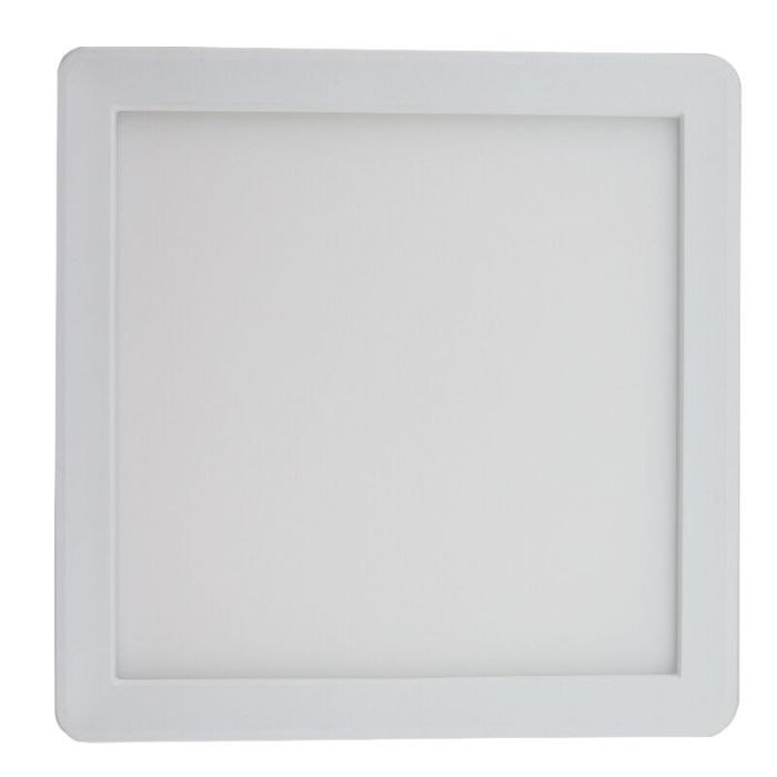 Lampada da soffitto da bagno bianca in plastica, Shivani, 15W, 3000K LED, IP44