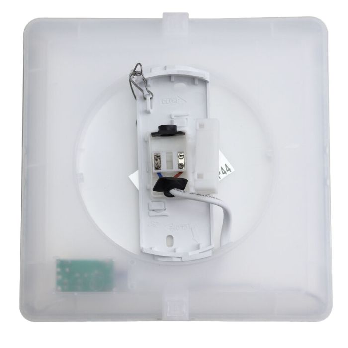 Lampada da soffitto da bagno bianca in plastica, Shivani, 15W, 3000K LED, IP44