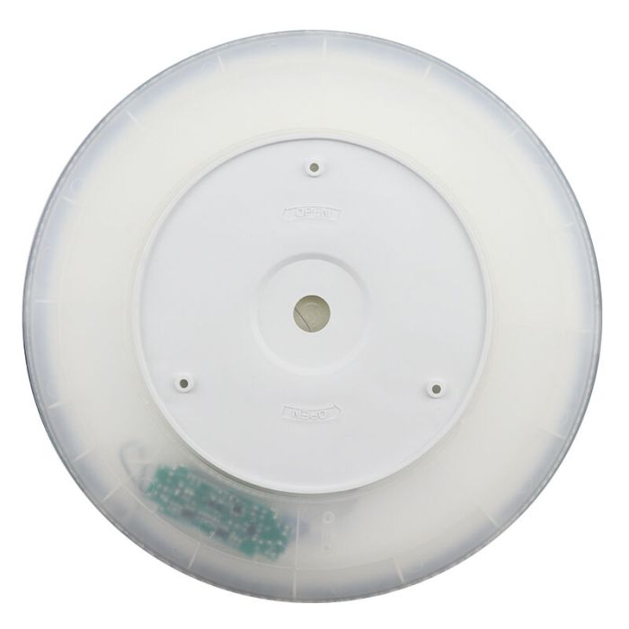 Plafoniera bianca in plastica, Shona, 18W, 3000K LED, dimmer in 3 fasi