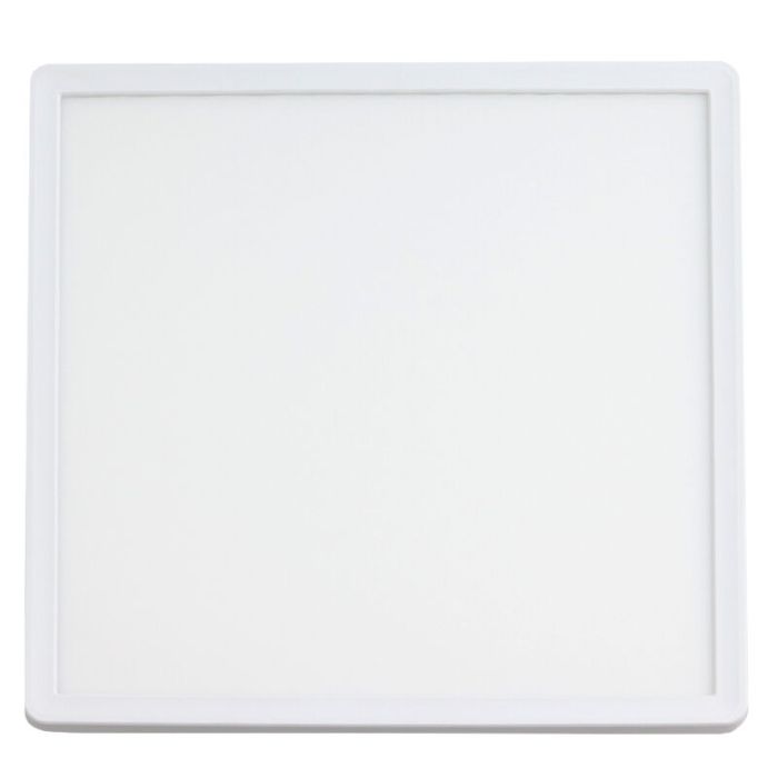 Plafoniera bianca in plastica, Shona, 18W, 3000K LED, dimmer in 3 fasi