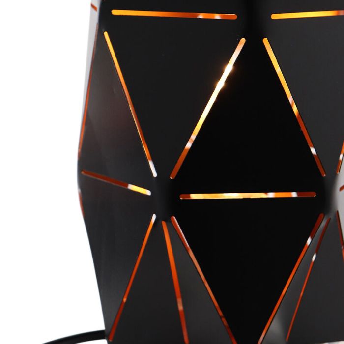 Lampada da tavolo dorata moderna, Sivar, con interruttore