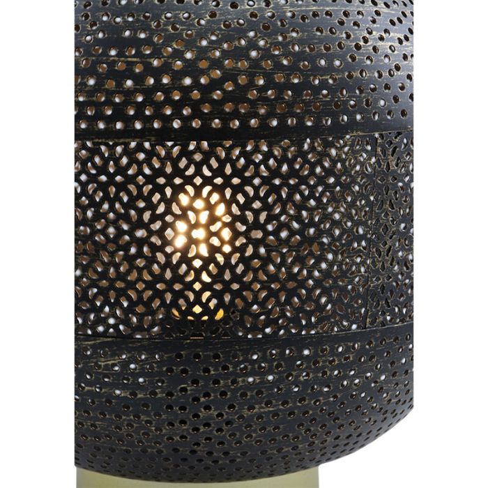 Lampada da tavolo dorata moderna, Sivar, con interruttore