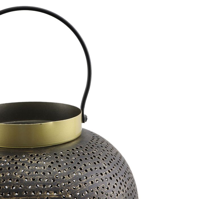 Lampada da tavolo dorata moderna, Sivar, con interruttore