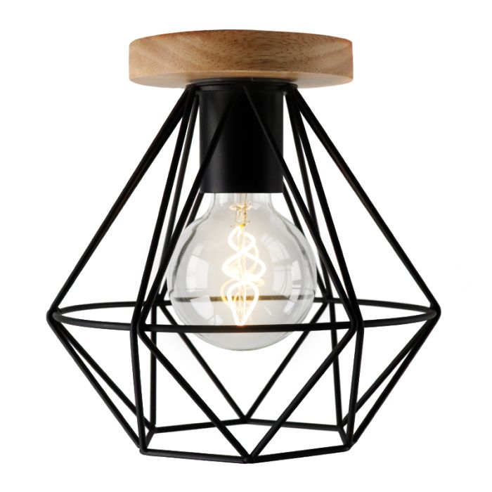 Plafoniera in legno marrone, Jochem