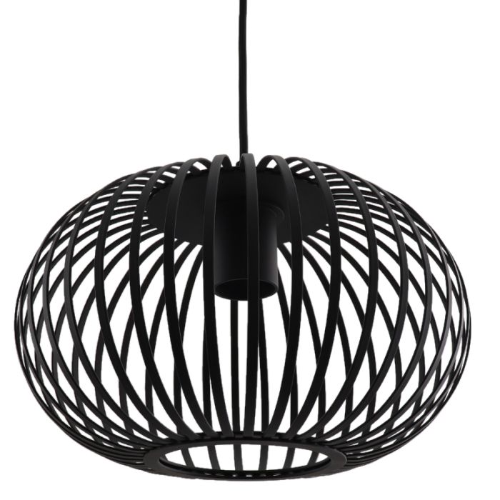 Lampada a sospensione nera industriale, Lieve