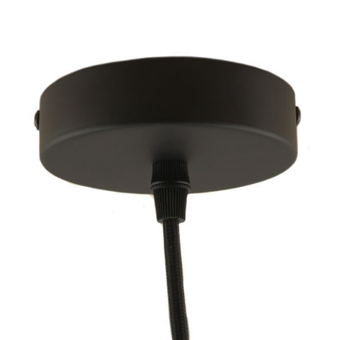 Lampada a sospensione nera industriale, Lieve