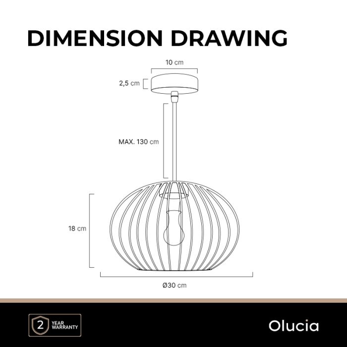 Lampada a sospensione nera industriale, Lieve