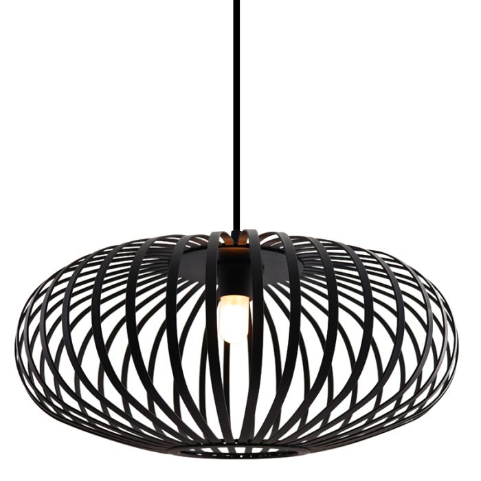 Lampada a sospensione da bagno nera industriale, Lieve, IP44
