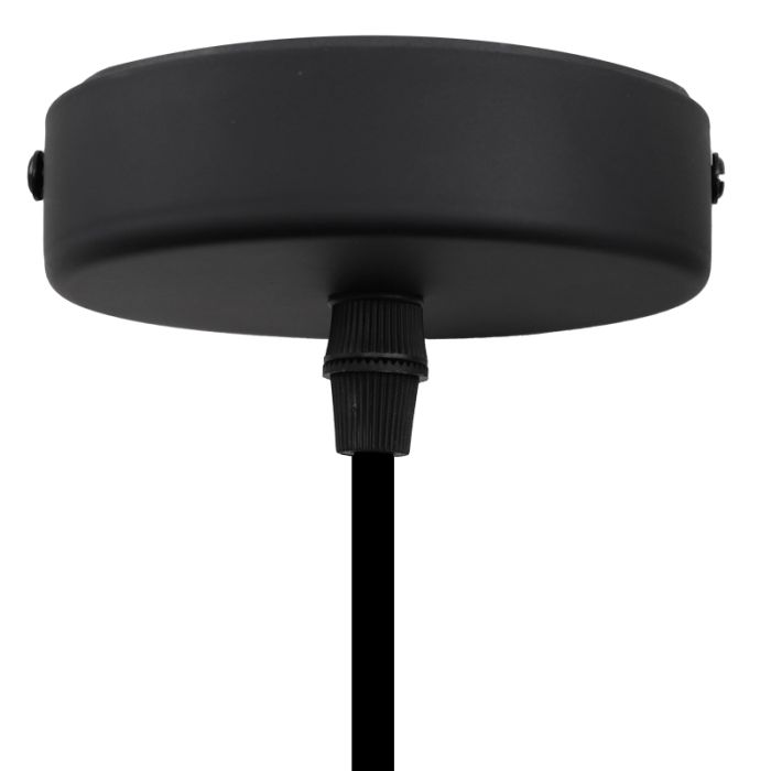 Lampada a sospensione da bagno nera industriale, Lieve, IP44