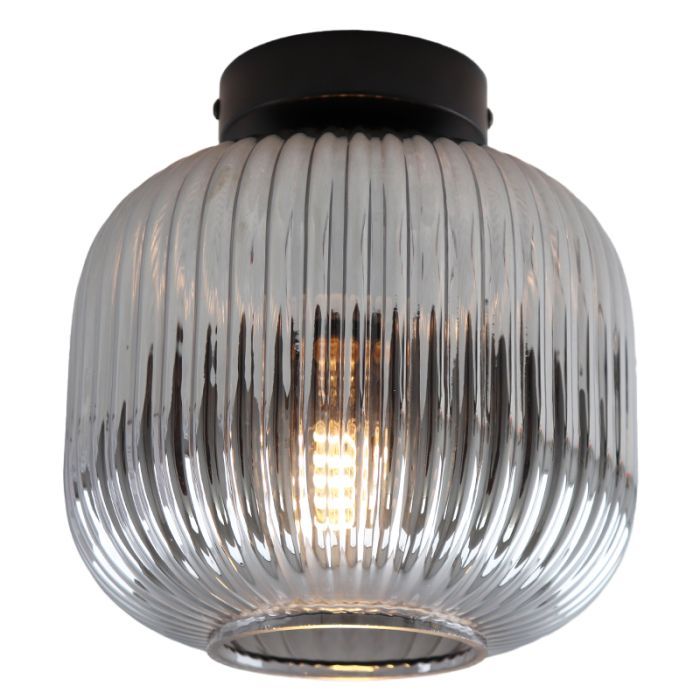 Lampada da soffitto grigia retrò, Charlois