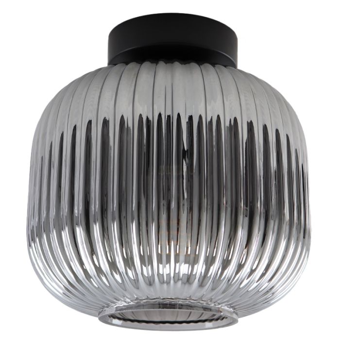 Lampada da soffitto grigia retrò, Charlois