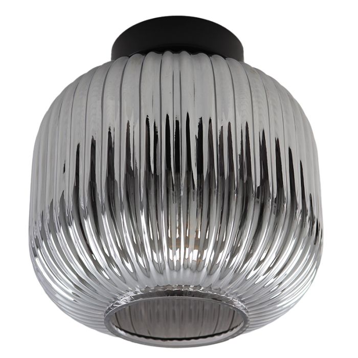 Lampada da soffitto grigia retrò, Charlois
