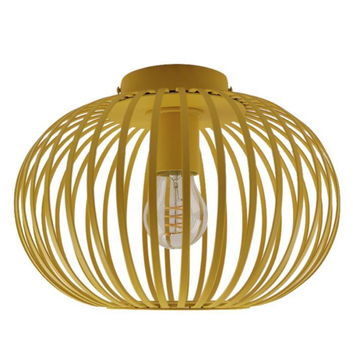 Plafoniera gialla industriale, Lieve