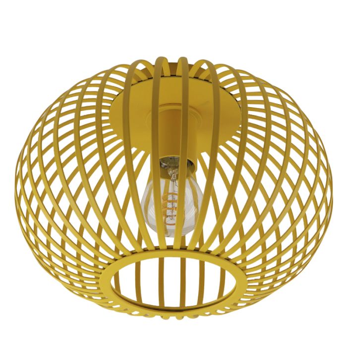 Plafoniera gialla industriale, Lieve