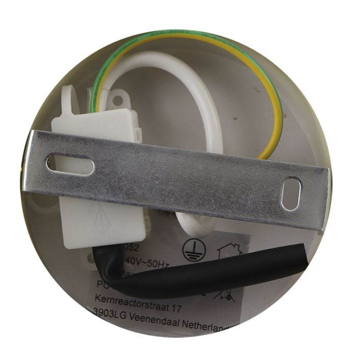 Plafoniera gialla industriale, Lieve