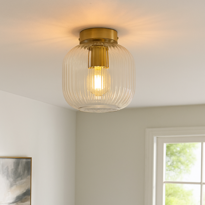 Lampada da soffitto trasparente design, Charlois