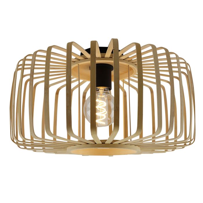 Lampada da soffitto in bambù marrone, Tina