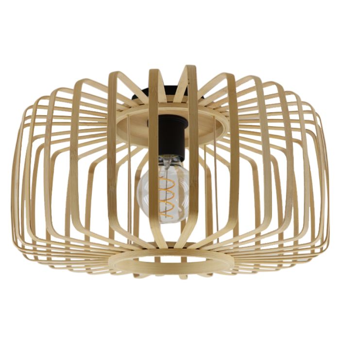 Lampada da soffitto in bambù marrone, Tina
