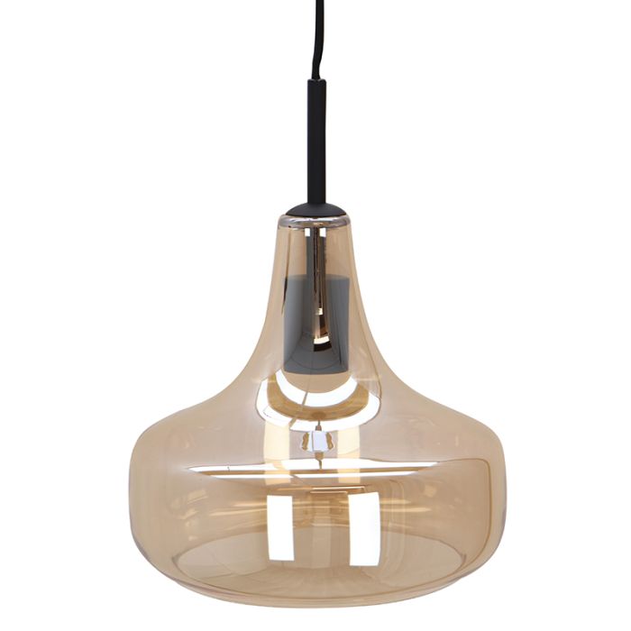 Lampada a sospensione ambrata moderna, Yael