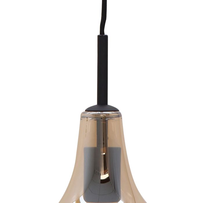 Lampada a sospensione ambrata moderna, Yael