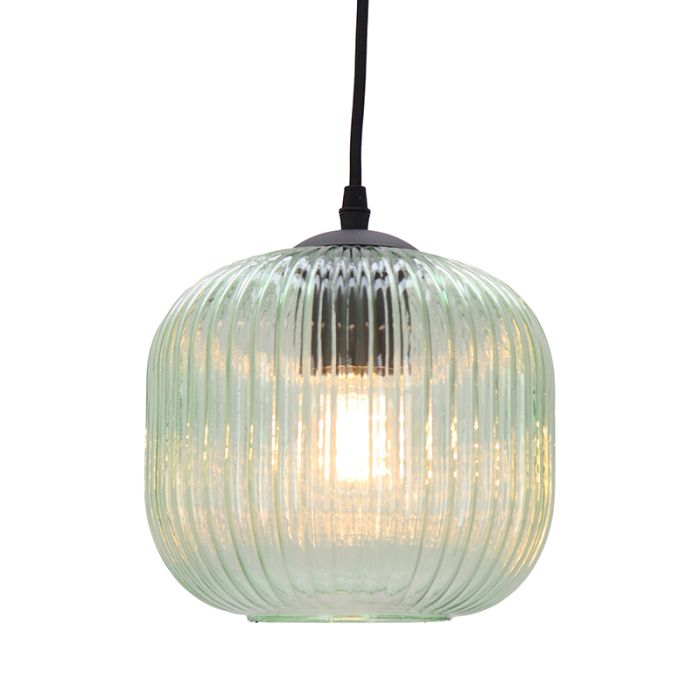 Lampada a sospensione verde design, Charlois